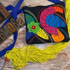 Embroidered Cotton Purse